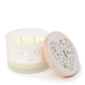 NWT Sand + Fog California Citrus 🍊 Heart Candle